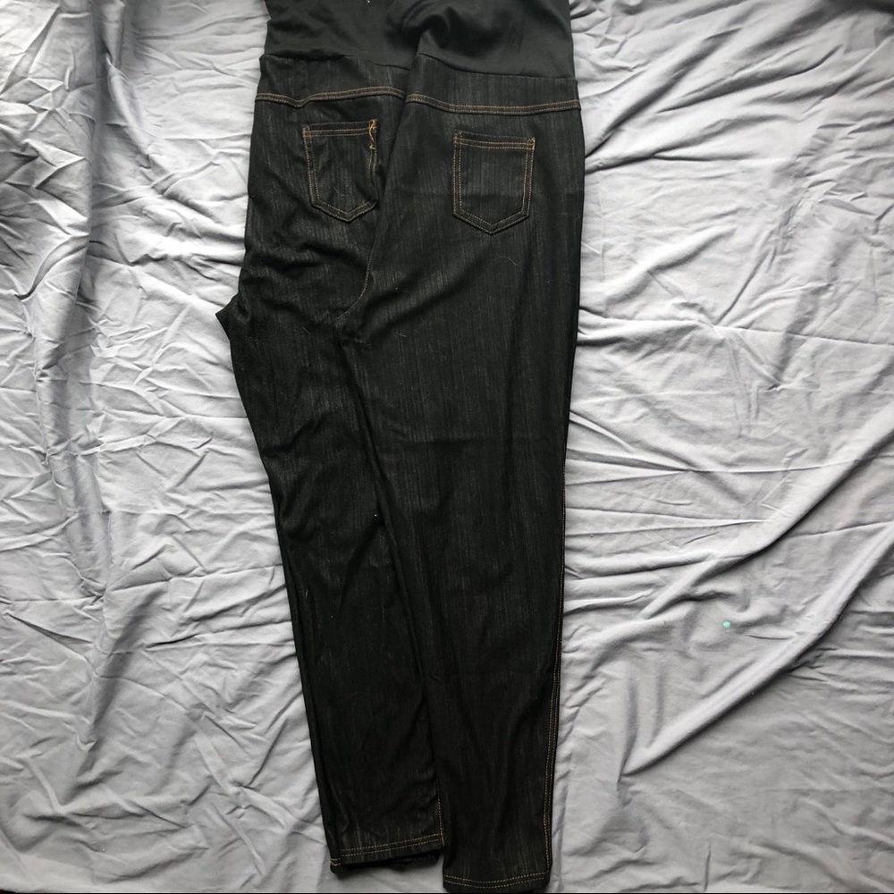 2 pair maternity jeggings